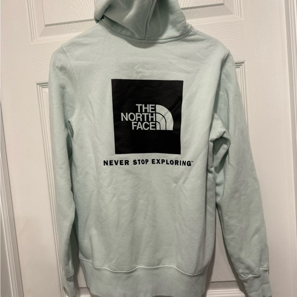 The North Face 2 Sided Hoodie Mint Green Size Medium. - Picture 2 of 7